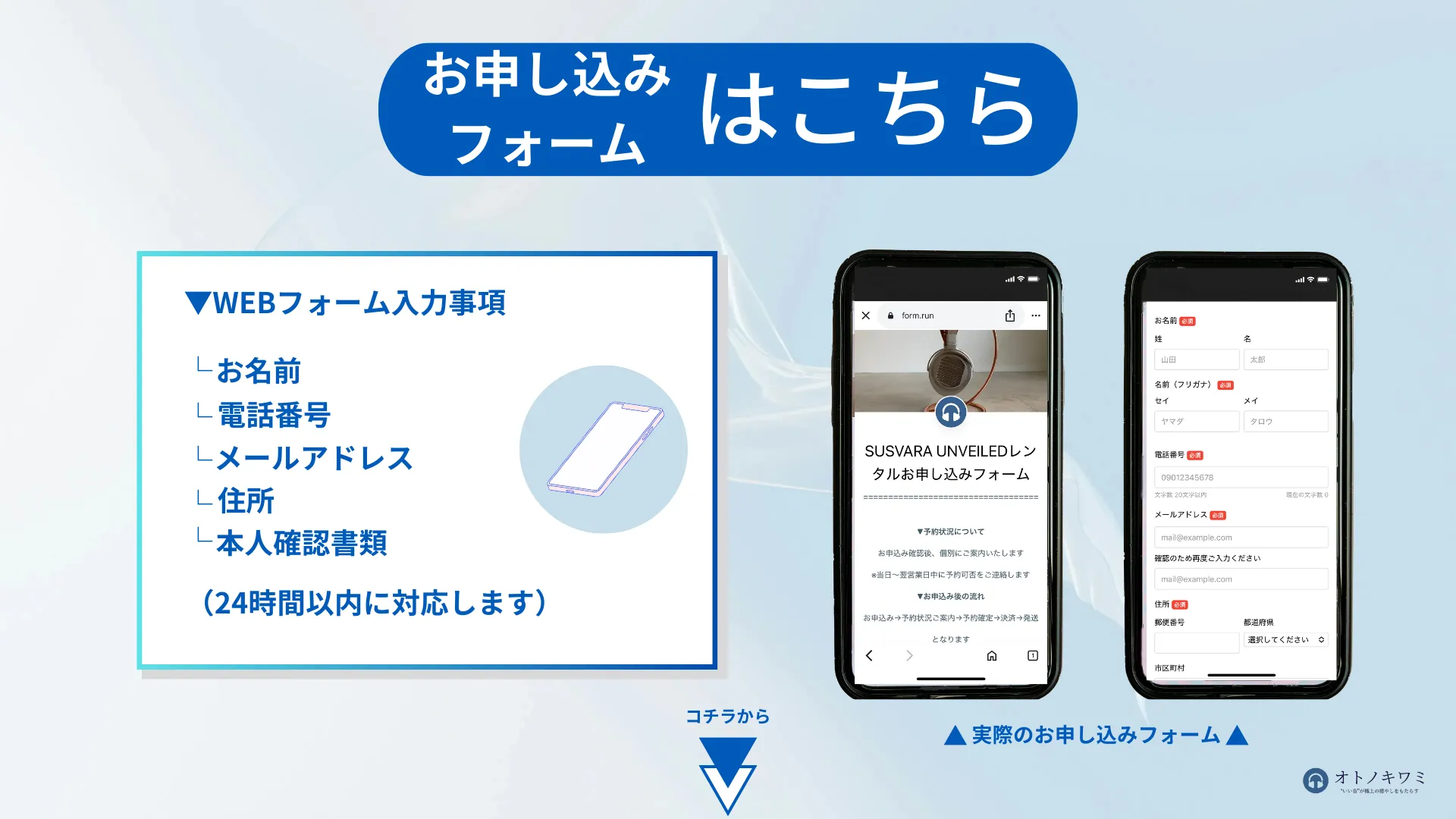 SUSAVARA UNVEILED 申し込み